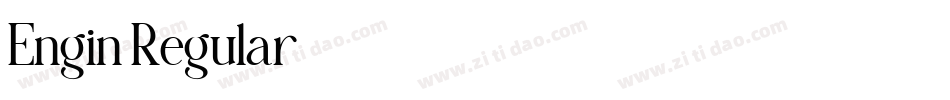 Engin Regular字体转换